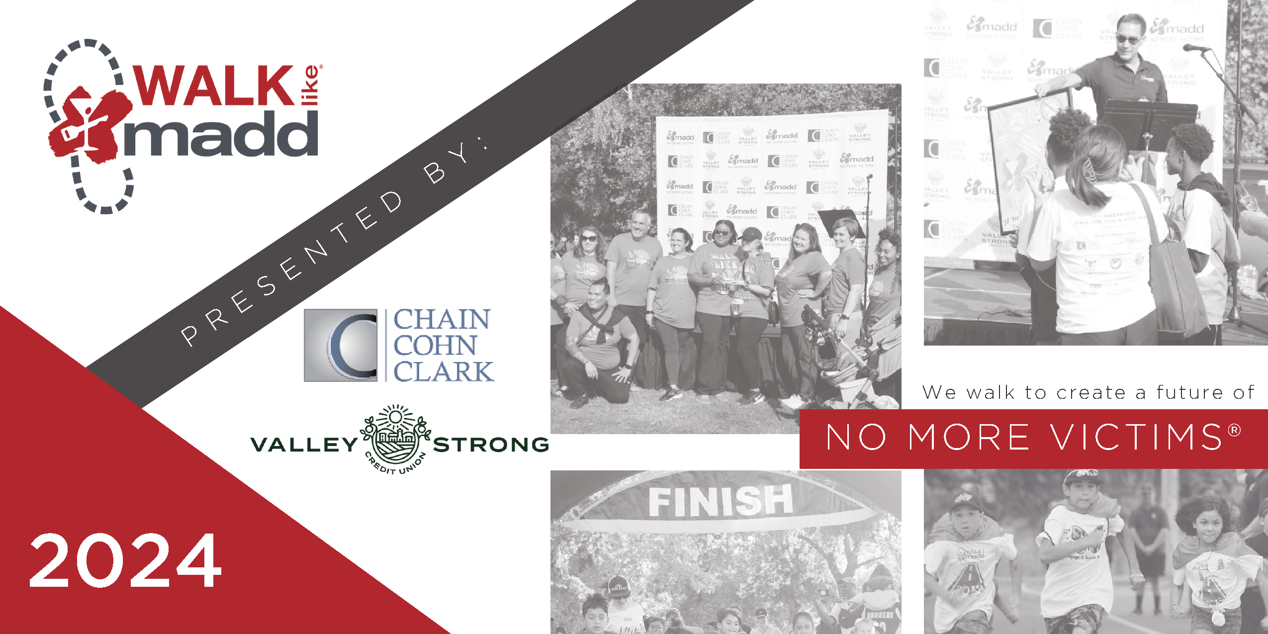 Bakersfield to Host 11th Walk Like MADD + MADD Dash 5K, Presented by Chain Cohn Clark and Valley Strong